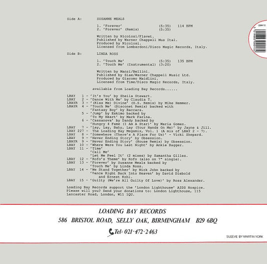 Susanne Meals / Linda Ross : Forever / Touch Me (12")