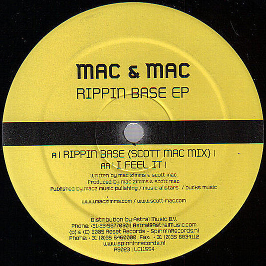 Mac & Mac : Rippin Base EP (12", EP)