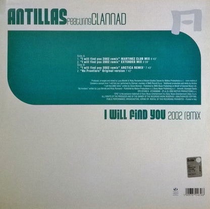 Antillas : I Will Find You (2002 Remix) (12")
