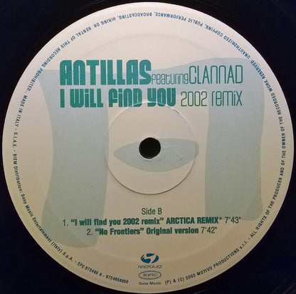 Antillas : I Will Find You (2002 Remix) (12")