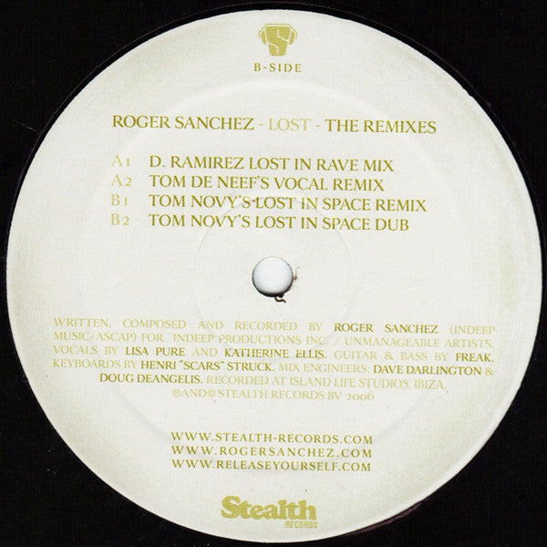 Roger Sanchez : Lost (The Remixes) (12")