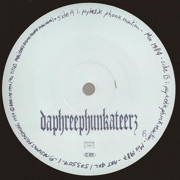 Daphreephunkateerz vs Motorbass : Psykotik Phunk Reaction (12")