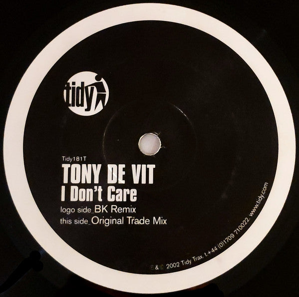 Tony De Vit : I Don't Care (12", Single)