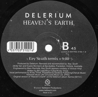 Delerium : Heaven's Earth (Remix By Matt Darey) (12")