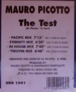 Mauro Picotto : The Test (12", Whi)