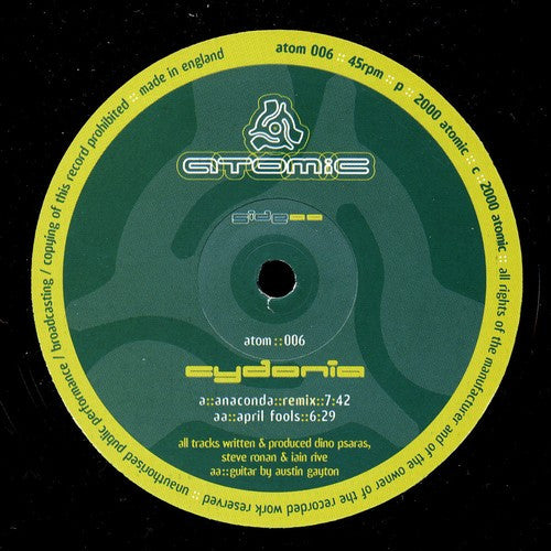 Cydonia : Anaconda (Remix) / April Fools (12")