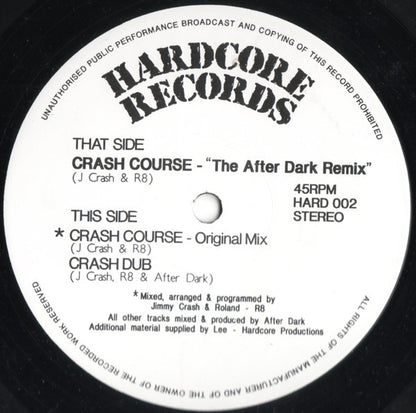 Jimmy Crash : Crash Course Remixes (12")