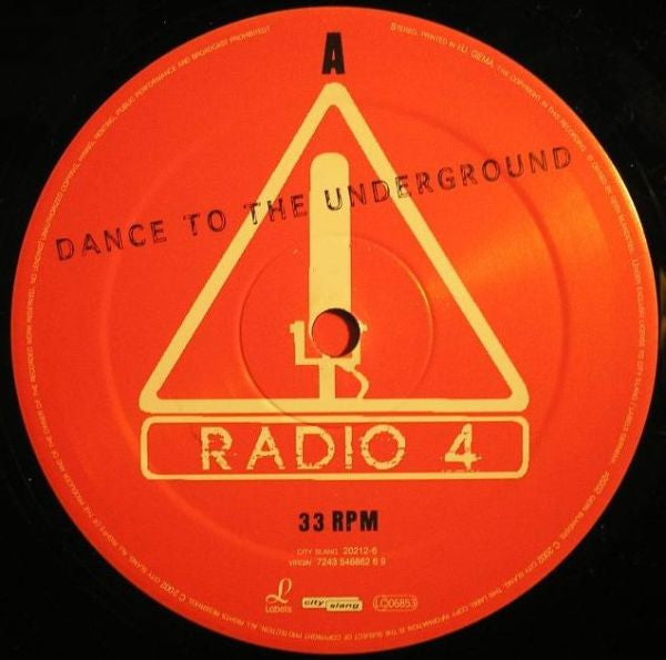 Radio 4 : Dance To The Underground (12", Single)