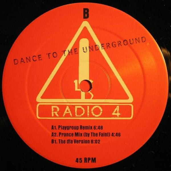Radio 4 : Dance To The Underground (12", Single)