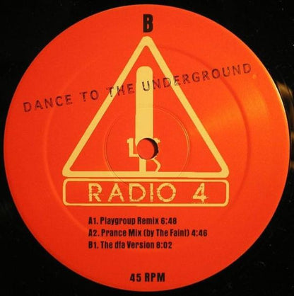 Radio 4 : Dance To The Underground (12", Single)