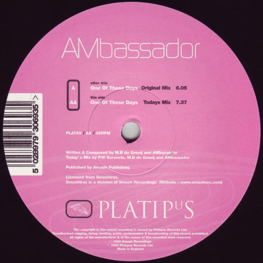 AMbassador : One Of These Days (12")