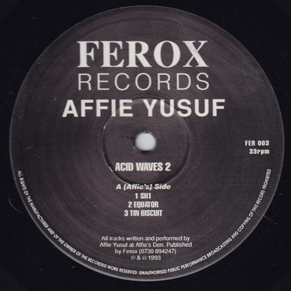 Affie Yusuf : Acid Waves 2 (12")