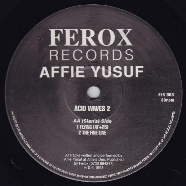 Affie Yusuf : Acid Waves 2 (12")