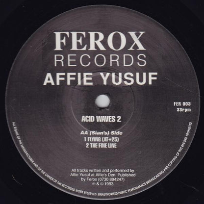 Affie Yusuf : Acid Waves 2 (12")