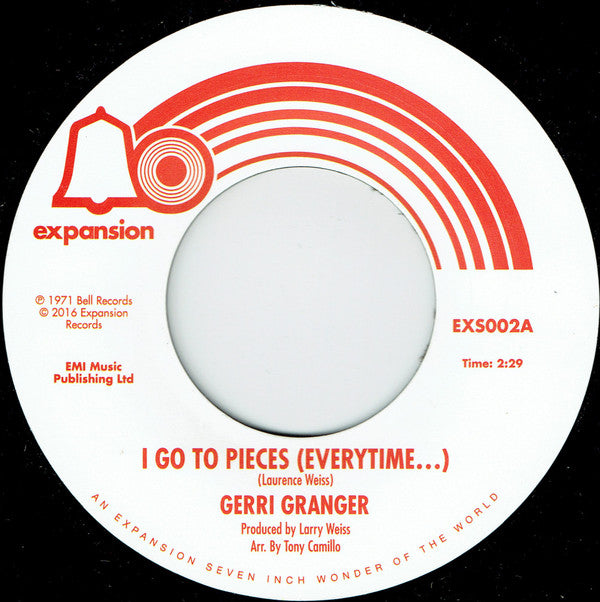 Gerri Granger : I Go To Pieces (Everytime...) / I Can't Take It Like A Man (7")