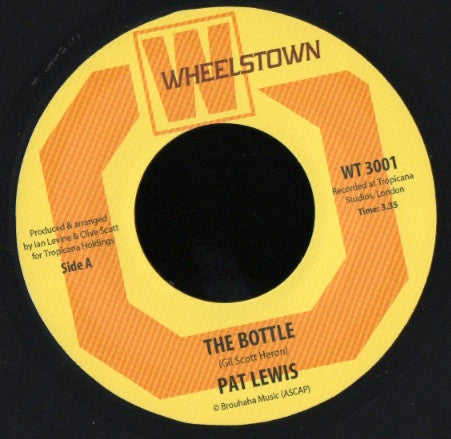 Pat Lewis : The Bottle / One Foot Before The Other (7", Single)