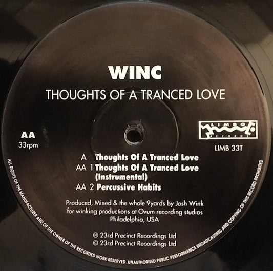 Winc* : Thoughts Of A Tranced Love (12", Promo)