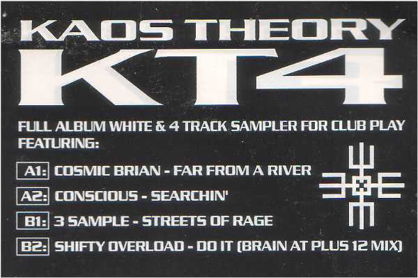 Various : Kaos Theory 4 (LP, Comp, Promo, W/Lbl + 12", Smplr, W/Lbl)
