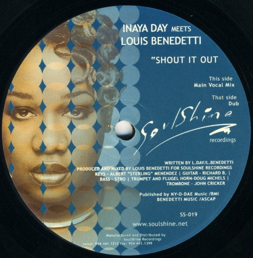 Inaya Day Meets Louis Benedetti : Shout It Out (12")