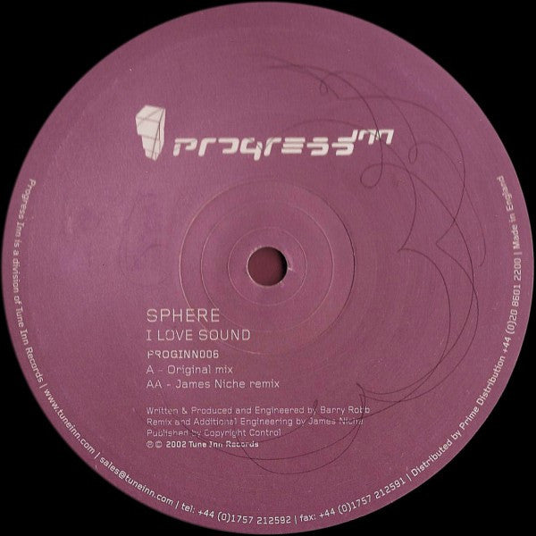 Sphere : I Love Sound (12")