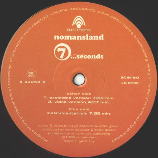 Nomansland : 7 ...Seconds (12")