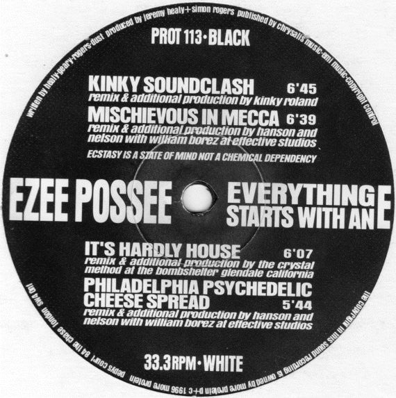 Ezee Possee* : Everything Starts With An E (12")