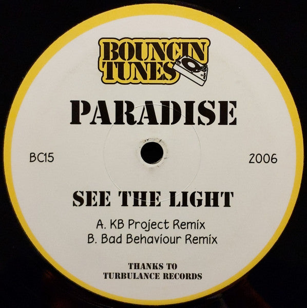 Paradise (3) : See The Light (12")