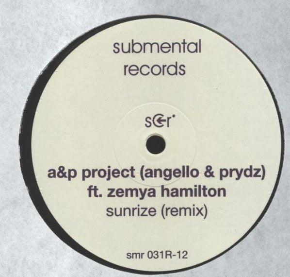 A&P Project : Sunrize (Remix) (12")