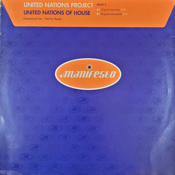 United Nations Project : United Nations Of House (12", Promo)