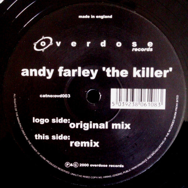 Andy Farley : The Killer (12", Single)