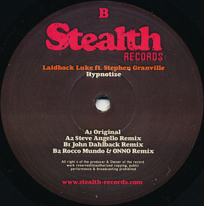 Laidback Luke Ft. Stephen Granville : Hypnotize (12")