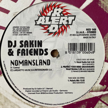 DJ Sakin & Friends : Nomansland (David's Song) (12")