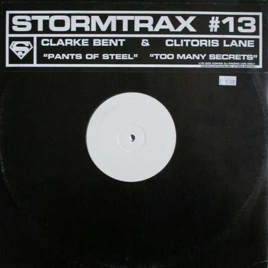 Clarke Bent & Clitoris Lane : Pants Of Steel / Too Many Secrets (12", Promo, W/Lbl)