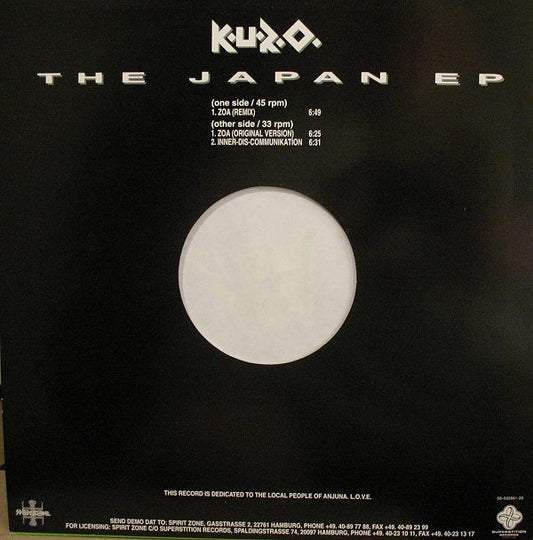 K.U.R.O. : Japan E.P. (12", EP)