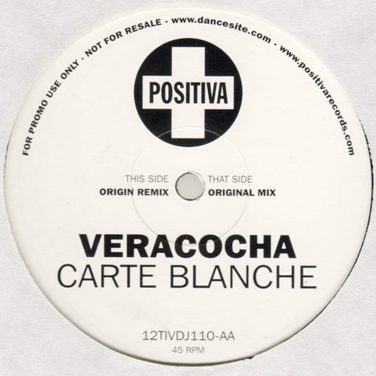 Veracocha : Carte Blanche (12", Promo)