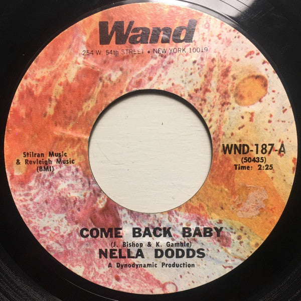Nella Dodds : Come Back Baby (7", Single, RE)