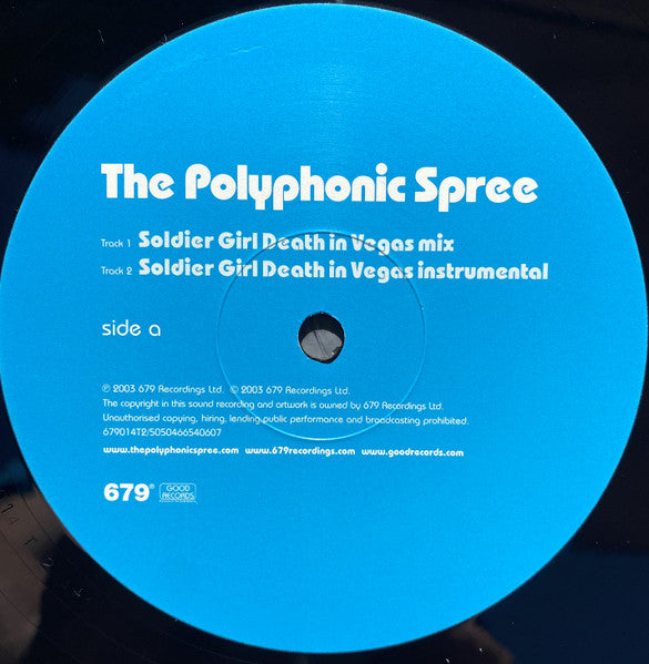 The Polyphonic Spree : Soldier Girl (12")