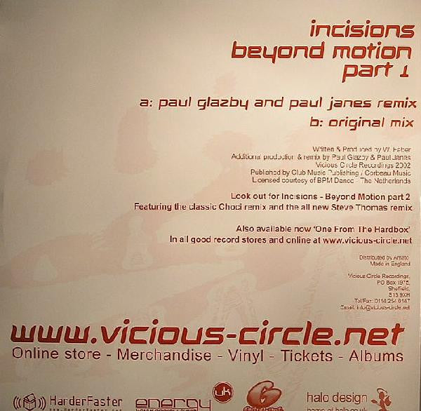 Incisions : Beyond Motion (12", 1/2)