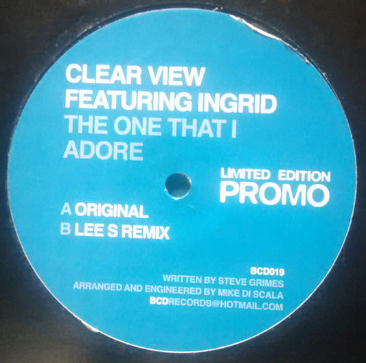 Clear View* : The One That I Adore (12", Ltd, Promo)