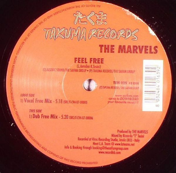 The Marvels (3) : Feel Free (12")
