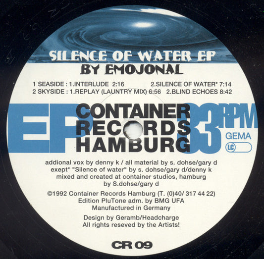 Emojonal : Silence Of Water EP (12", EP)