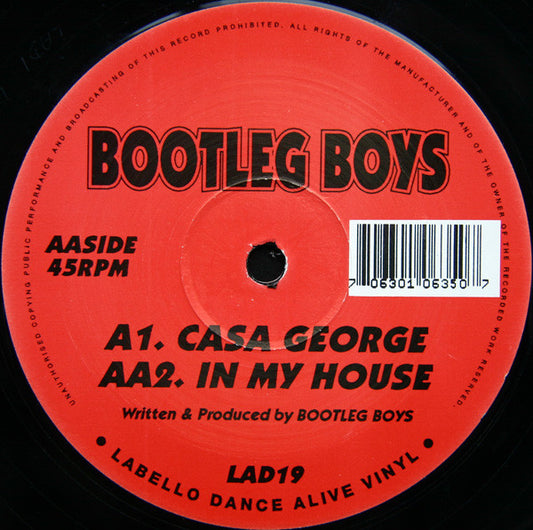 Bootleg Boys : Casa George (12")