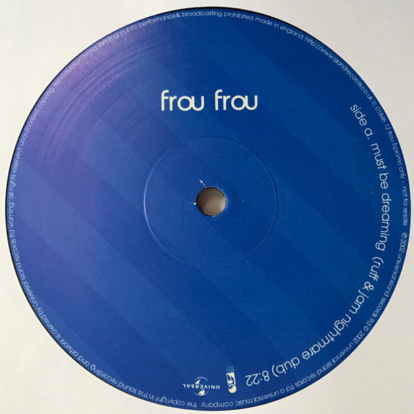 Frou Frou : Must Be Dreaming (12", Promo)