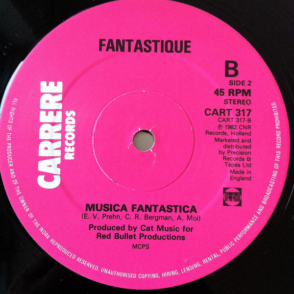 Fantastique : Mamma Told Me (12", Single, RE)