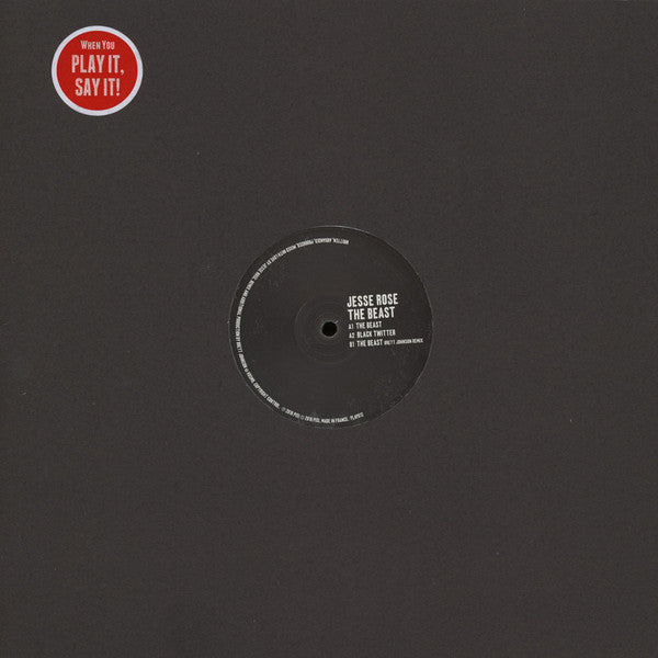 Jesse Rose : The Beast (12")