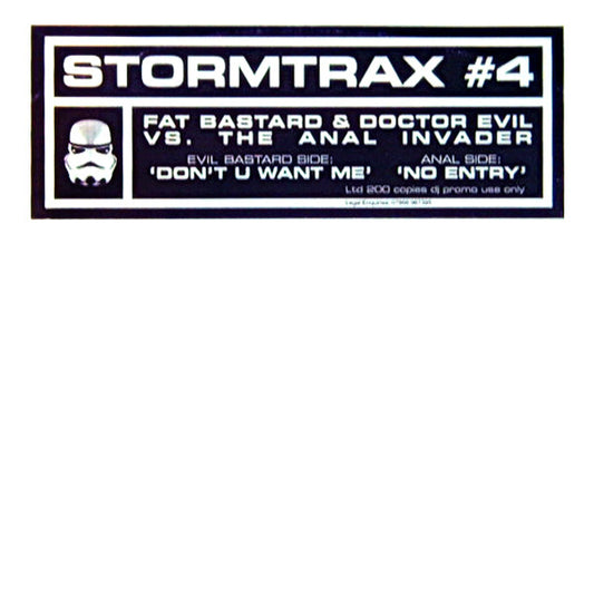 Fat Bastard & Doctor Evil vs. The Anal Invader : Don't U Want Me / No Entry (12", Ltd, Promo, W/Lbl)