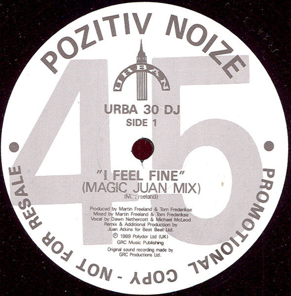 Pozitiv Noize : I Feel Fine (12", Promo)