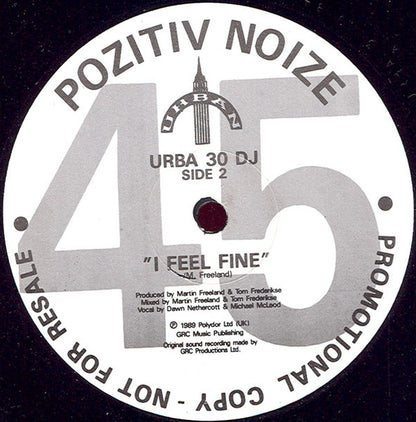 Pozitiv Noize : I Feel Fine (12", Promo)