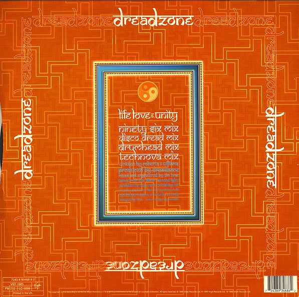Dreadzone : Life Love & Unity (12", Single, Ltd)