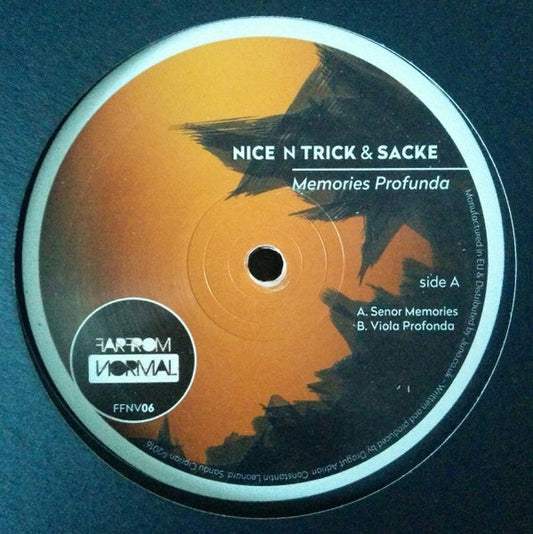 Nice N Trick* & Sacke : Memories Profunda (12", EP)